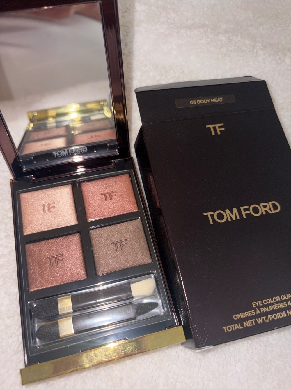 Tom Ford Eyeshadow Quad in Body Heat— Warm Rose & Bronze Shades